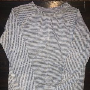 Long sleeve striped girls shirt